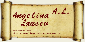 Angelina Laušev vizit kartica